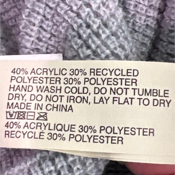 VUORI Unisex Light Cloud Alpine Waffle Knit Beanie Hat Gray OS EUC - Picture 4 of 5